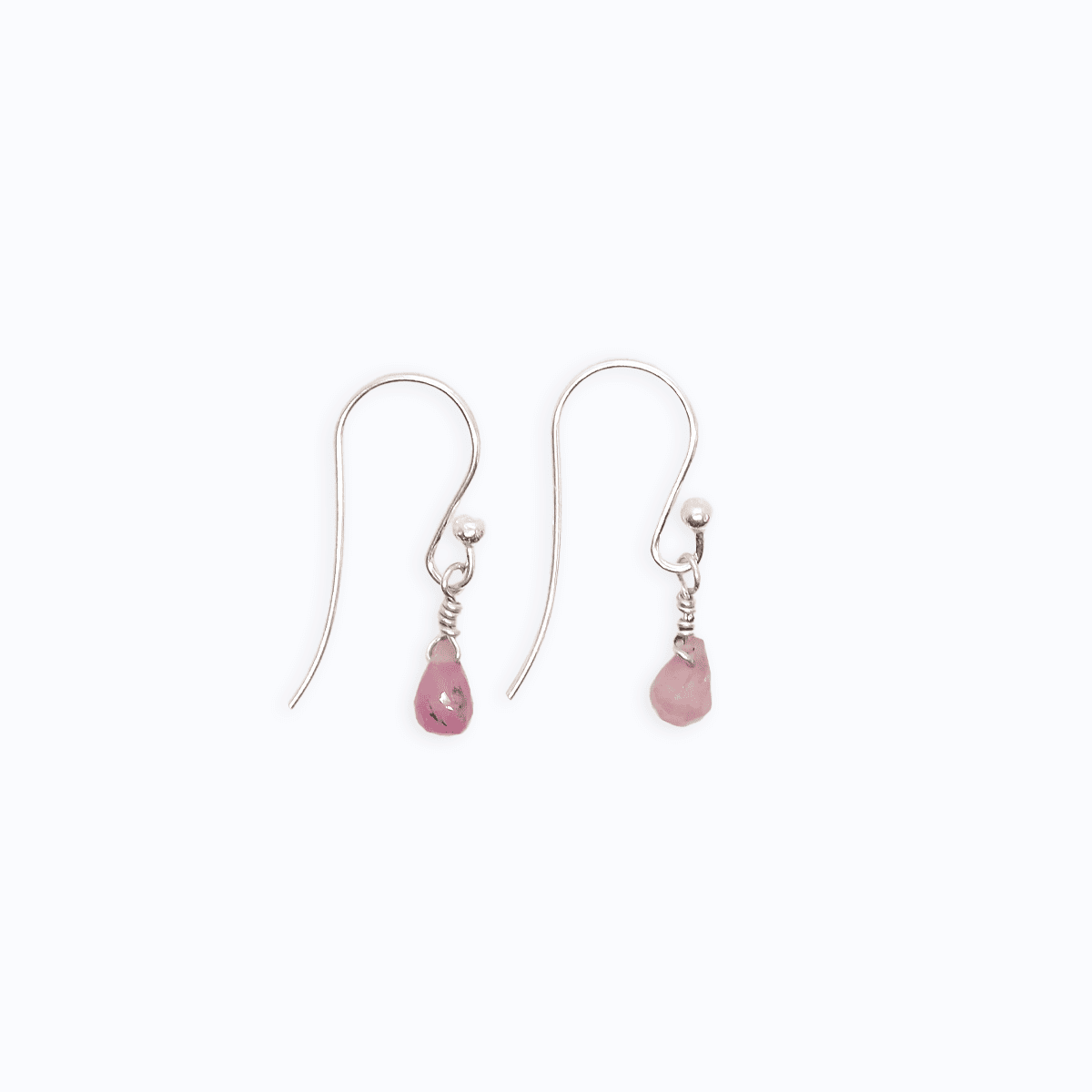 Pink Tourmaline Drop Earrings