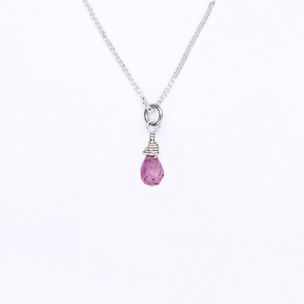 Pink Tourmaline Drop