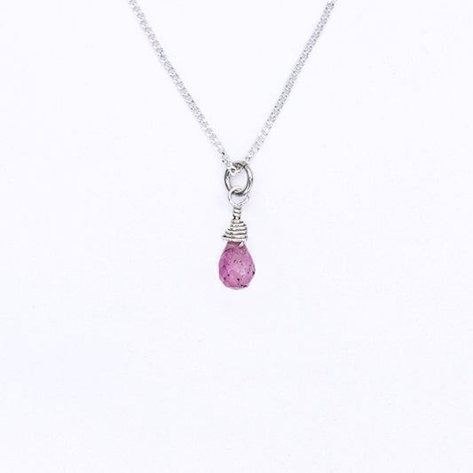 Pink Tourmaline Drop