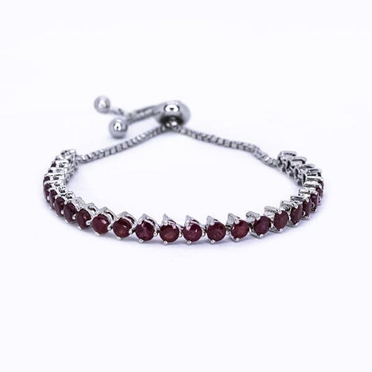 Ruby Tennis Bracelet