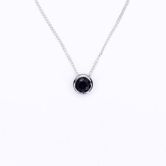 Sapphire Slider Necklace