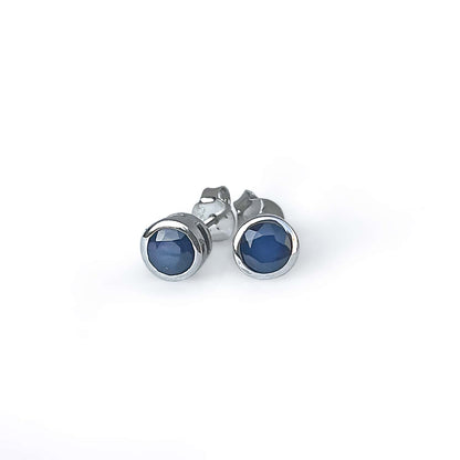 Sapphire Tube Set Studs