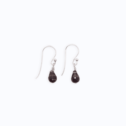 Smokey Topaz Drop Earrings