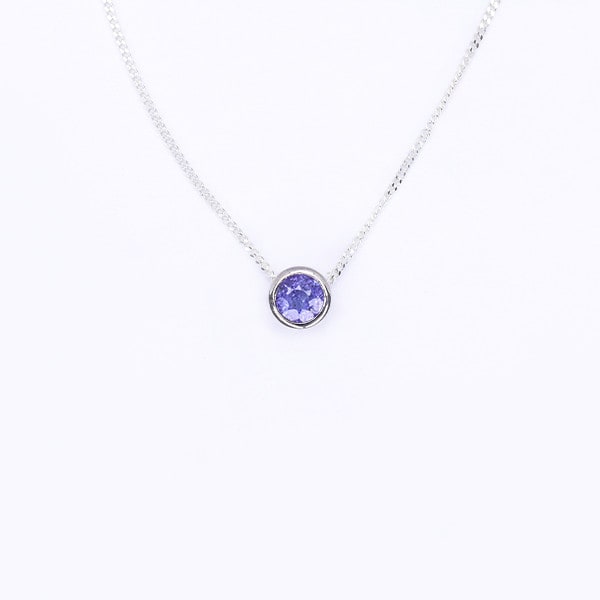 Tanzanite Slider Necklace