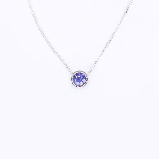 Tanzanite Slider Necklace