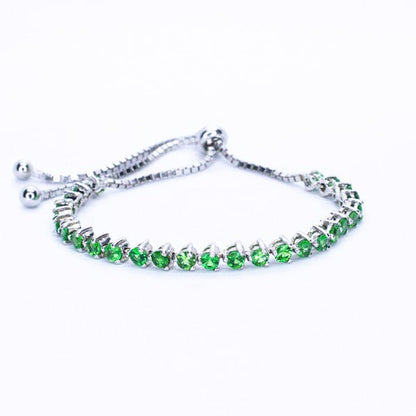 Tsavorite Garnet Tennis Bracelet