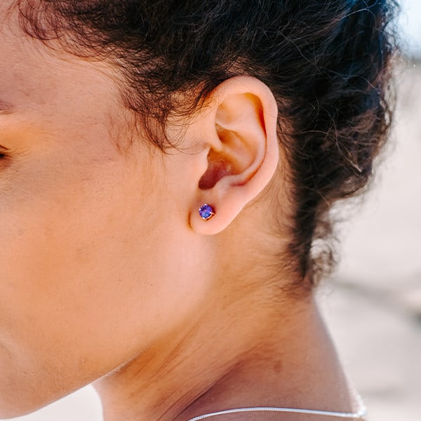 Amethyst Studs