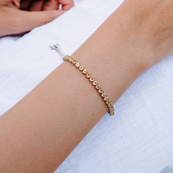 Citrine Tennis Bracelet