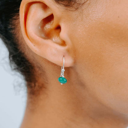 Emerald Drop Earrings