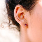 Garnet Studs