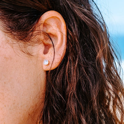 Moonstone Studs