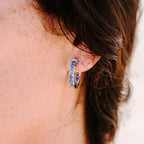 Tanzanite Huggies
