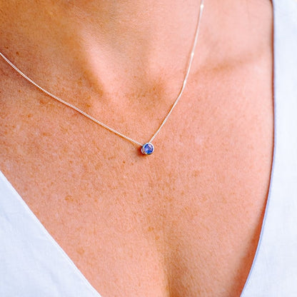 Tanzanite Slider Necklace