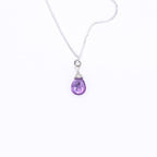 Amethyst Drop Necklace