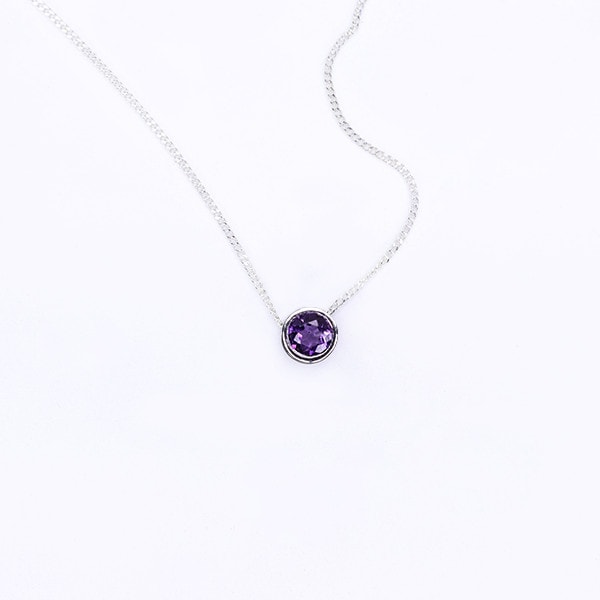 Amethyst Slider Necklace