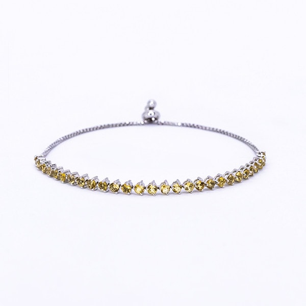 Citrine Tennis Bracelet