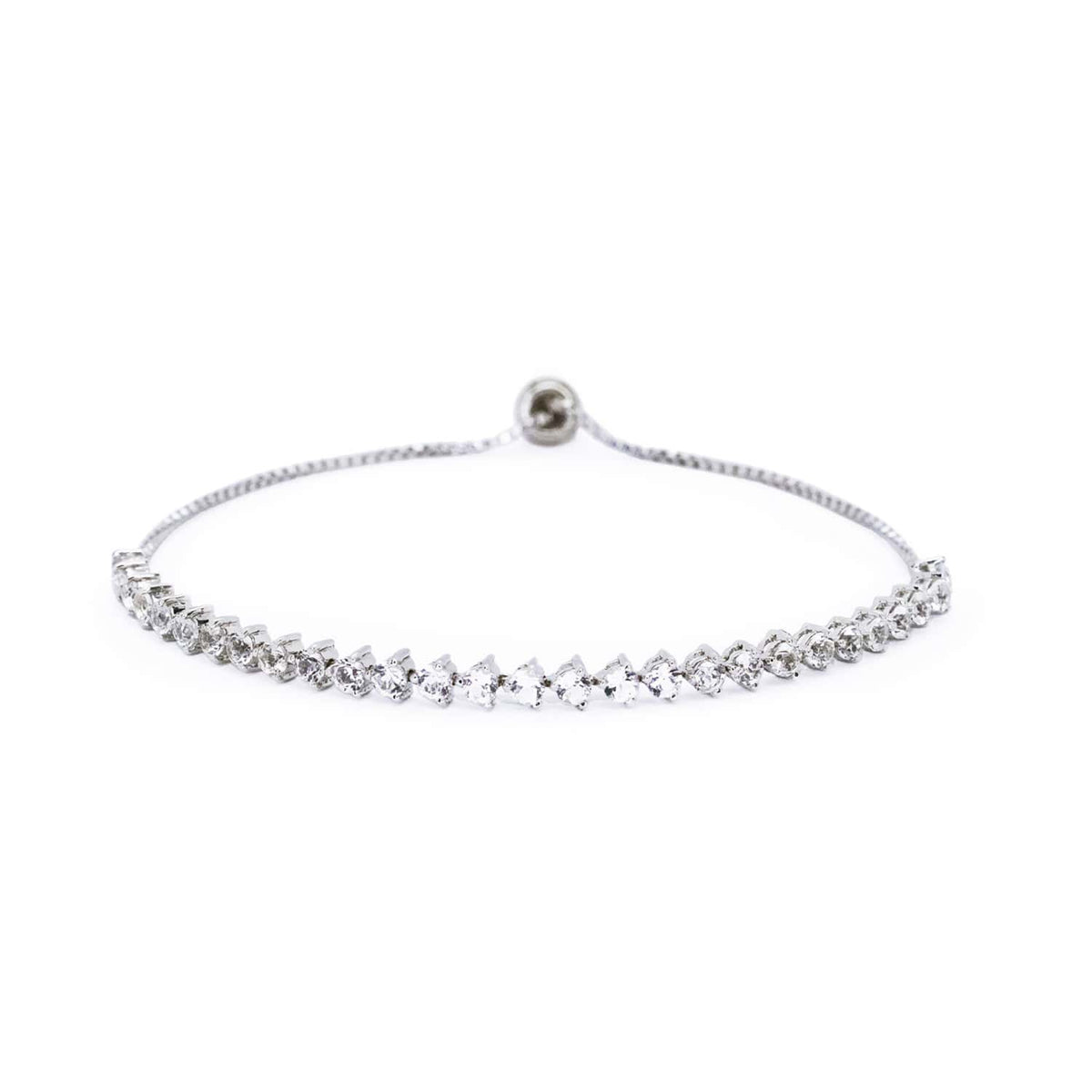 Clear Quartz Tennis Bracelet