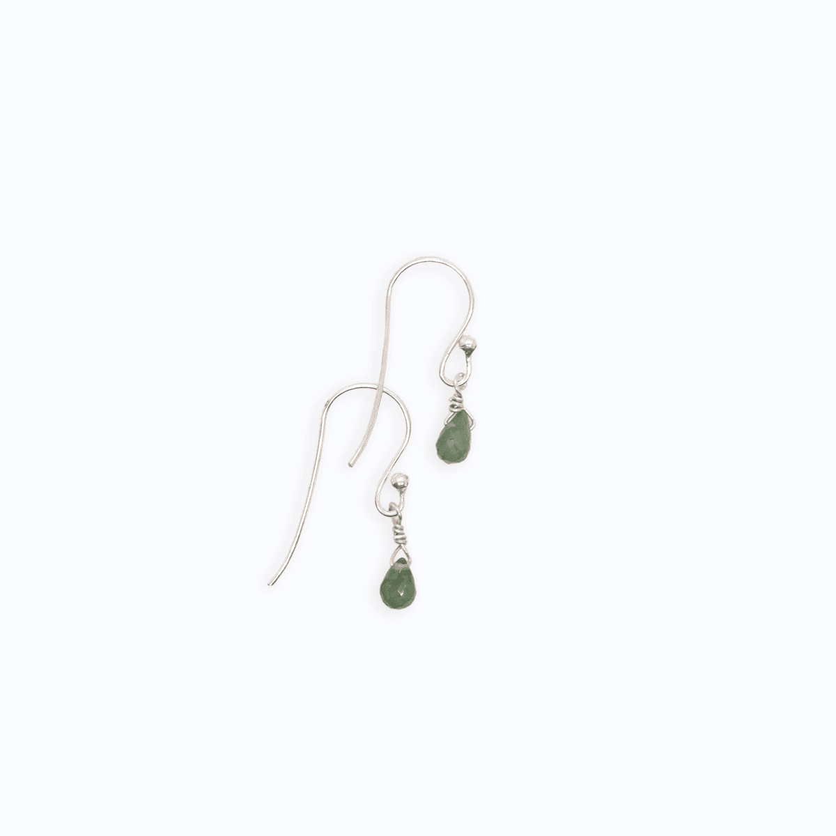 Green Tourmaline Drop Earrings