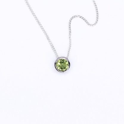 Peridot Slider Necklace