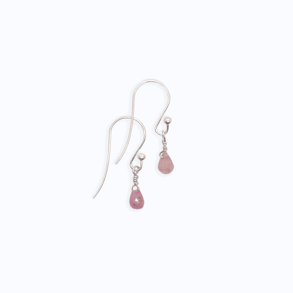 Pink Tourmaline Drop Earrings