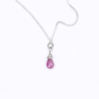 Pink Tourmaline Drop