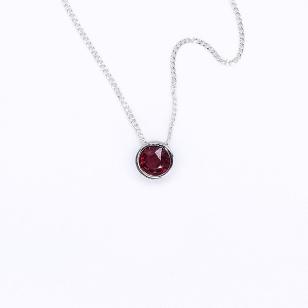 Ruby Slider Necklace