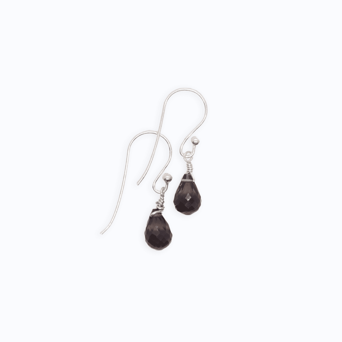 Smokey Topaz Drop Earrings