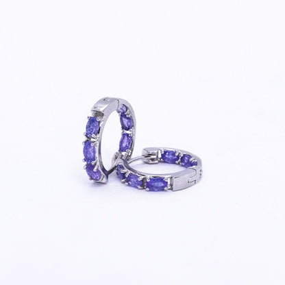 Tanzanite Huggies