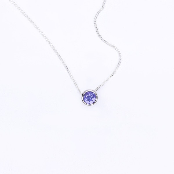 Tanzanite Slider Necklace