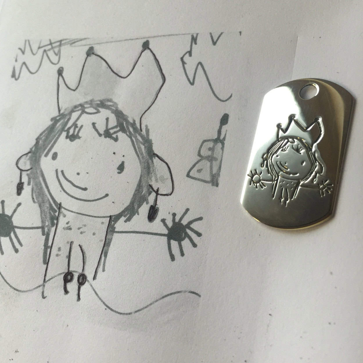 Kid's Drawing Keyring