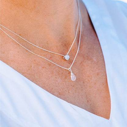 Moonstone Slider Necklace