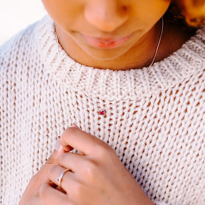 Ruby Slider Necklace