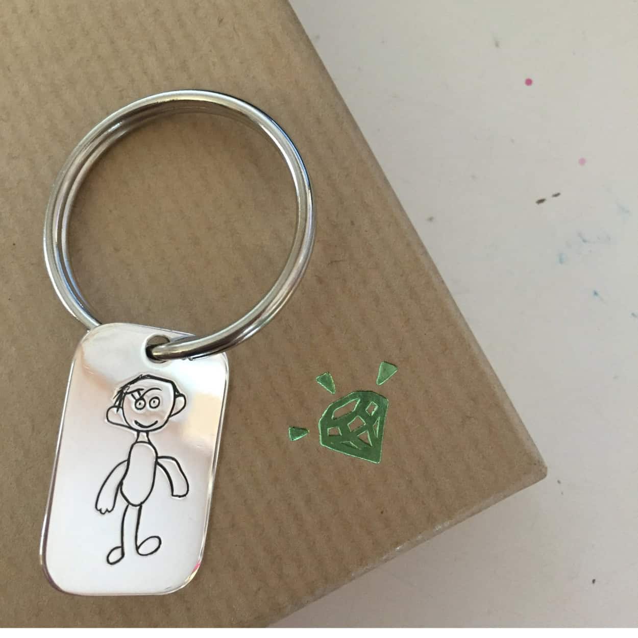 Kid's Drawing Keyring