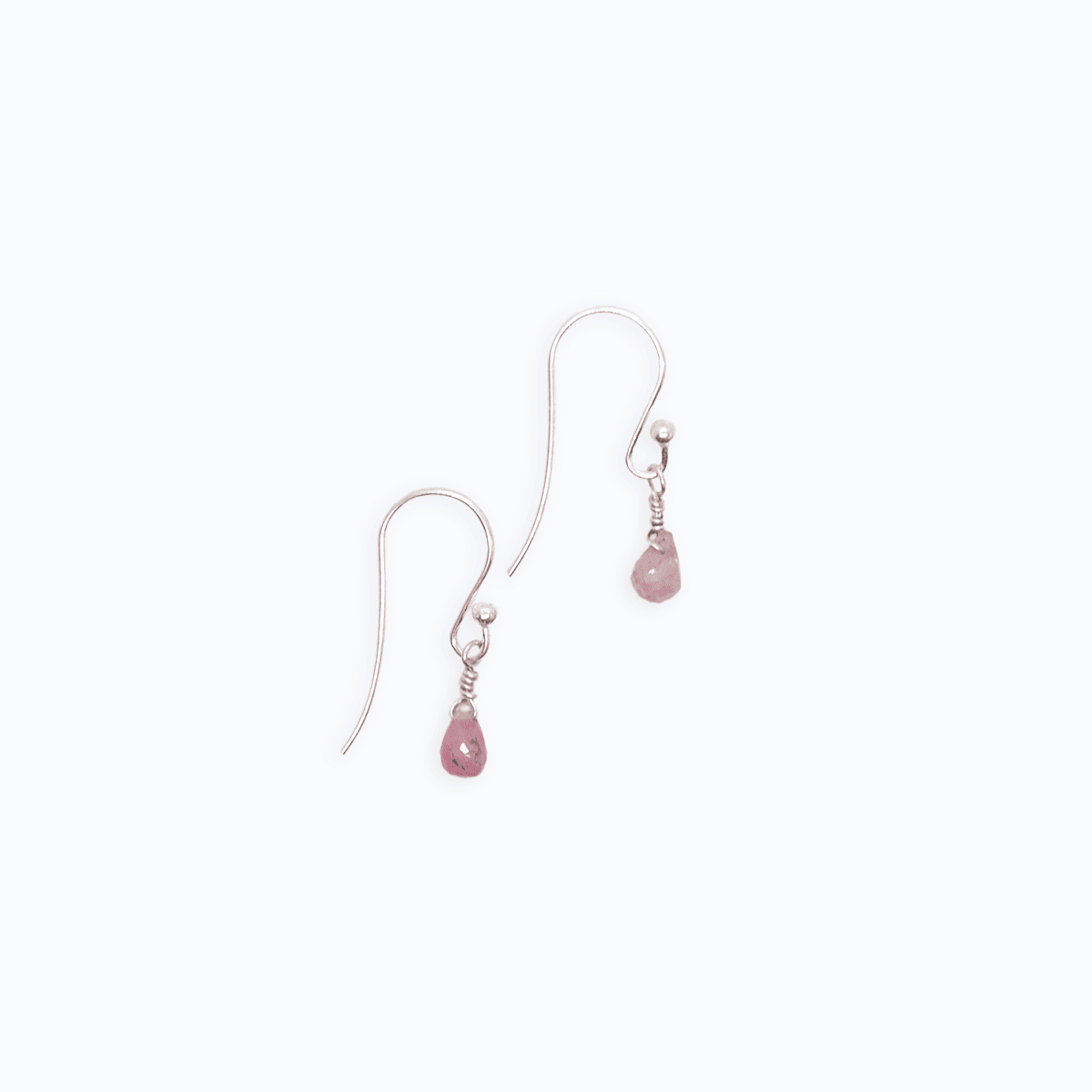 Pink Tourmaline Drop Earrings