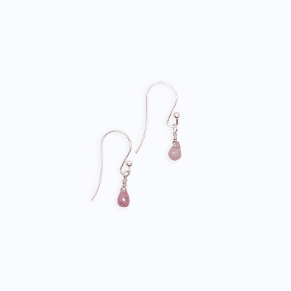 Pink Tourmaline Drop Earrings