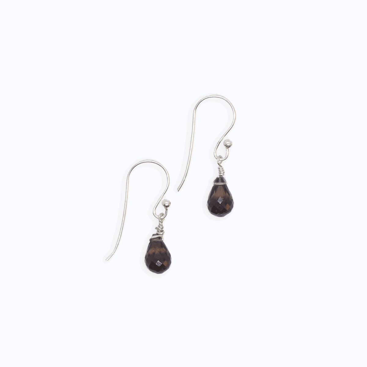 Smokey Topaz Drop Earrings