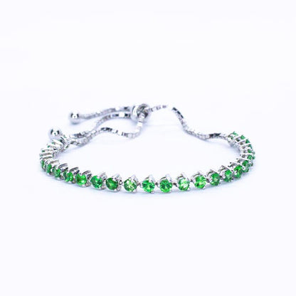 Tsavorite Garnet Tennis Bracelet