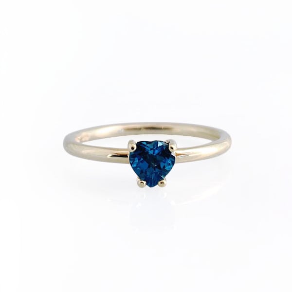 London Blue Topaz Heart Ring