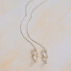 Curve Dangle Pearl Earring