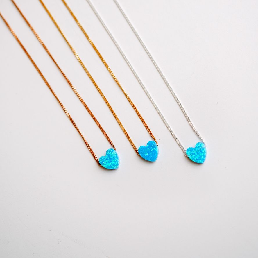 Opalite Heart Necklace