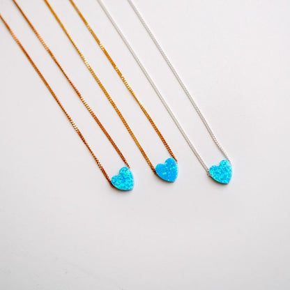 Opalite Heart Necklace