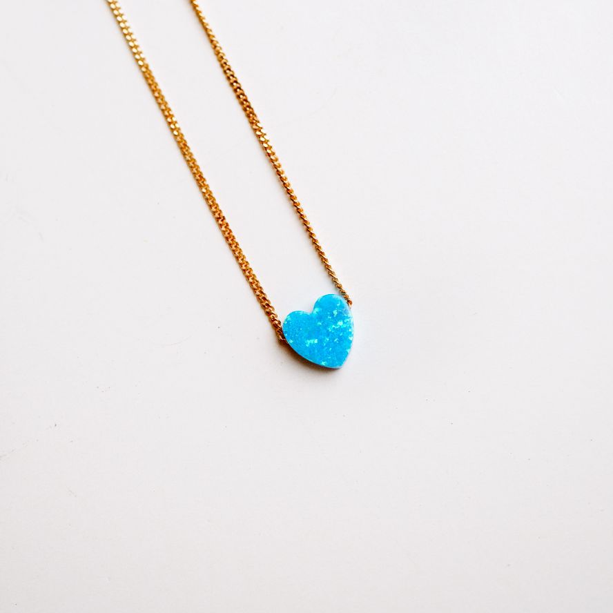 Opalite Heart Necklace