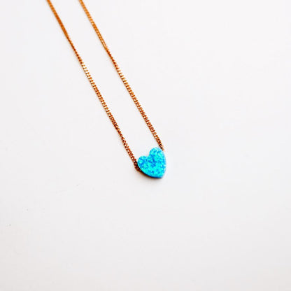 Opalite Heart Necklace