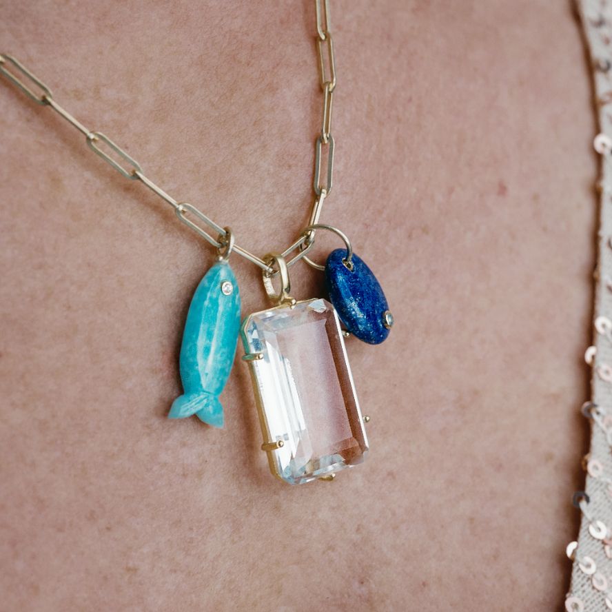 Extra Large Clear Quartz Pendant