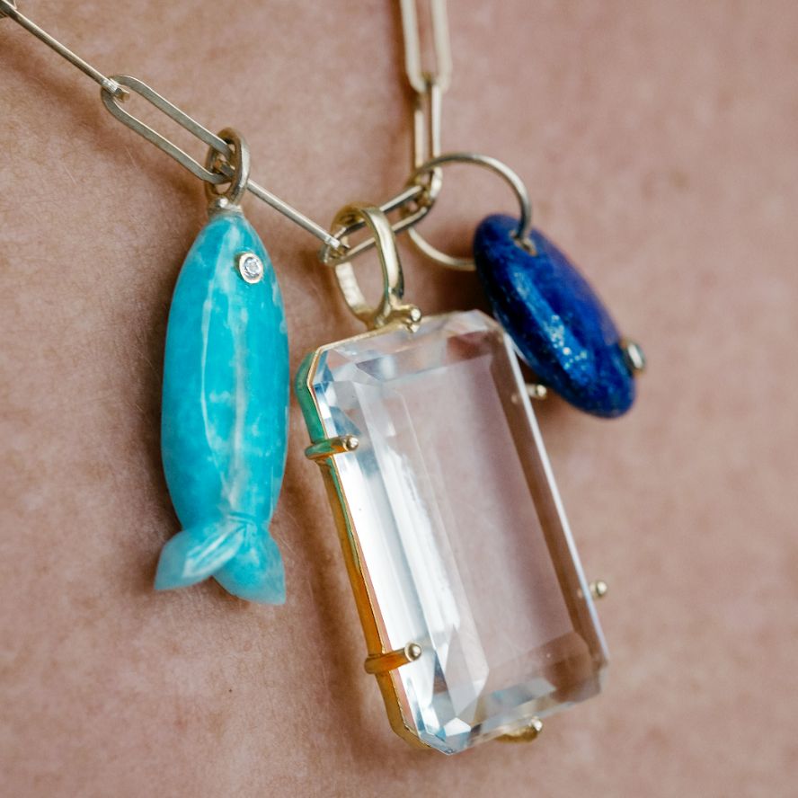 Extra Large Clear Quartz Pendant