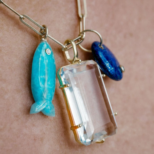 Extra Large Clear Quartz Pendant