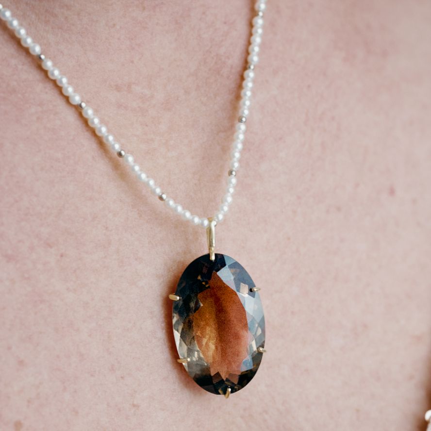 Extra Large Smoky Quartz Pendant