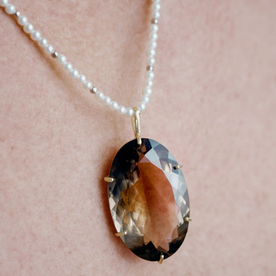 Extra Large Smoky Quartz Pendant
