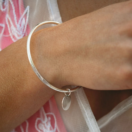 Silver Dangle bangle