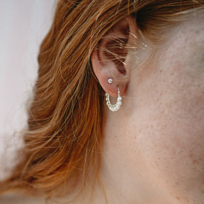 Pearl Hoop Earring